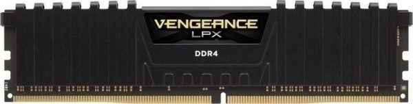 CORSAIR RAM DIMM XMS4 4GB CMK4GX4M1A2400C16, DDR4, 2400MHz, LATENCY 16-16-16-39, 1.20V, VENGEANCE LPX, XMP 2.0, BLACK, LTW. 1