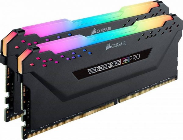 CORSAIR RAM DIMM XMS4 KIT 2x16GB CMW32GX4M2A2666C16, DDR4, 2666MHz, LATENCY 16-18-18-35, 1.35V, VENGEANCE RGB PRO, XMP 2.0, RGB LED, BLACK, LTW. 1