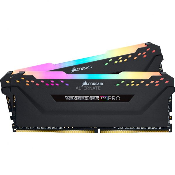 CORSAIR RAM DIMM XMS4 KIT 2x8GB CMW16GX4M2Z3600C18, DDR4, 3600MHz, LATENCY 18-22-22-42, 1.35V, VENGEANCE RGB PRO, XMP 2.0, RGB LED, BLACK, LTW. CMW16GX4M2Z3600C18 1