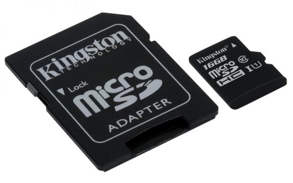 KINGSTON Memory Card MicroSD Canvas Select Plus SDCS2/64GB, Class 10, SD Adapter 190 03 KGSDCS16 1 1