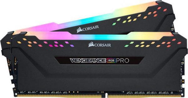 CORSAIR RAM DIMM XMS4 KIT 2x16GB CMW32GX4M2D3600C18, DDR4, 3600MHz, LATENCY 18-22-22-42, 1.35V, VENGEANCE RGB PRO, XMP 2.0, RGB LED, BLACK, LTW. 1