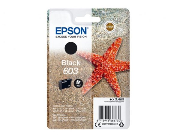 EPSON Ink Black C13T03U14010 EPSON Ink Black C13T03U14010 1