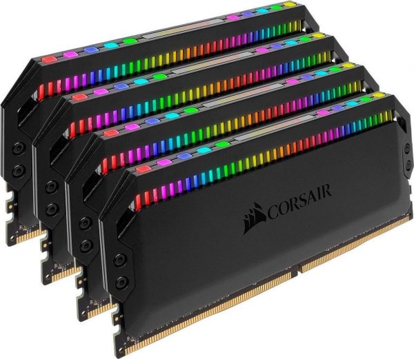 CORSAIR RAM DIMM XMS4 KIT 4x16GB CMT64GX4M4Z3600C18, DDR4, 3600MHz, LATENCY 18-22-22-43, 1.35V, DOMINATOR PLATINUM RGB, XMP 2.0, RGB LED, BLACK, LTW. 1