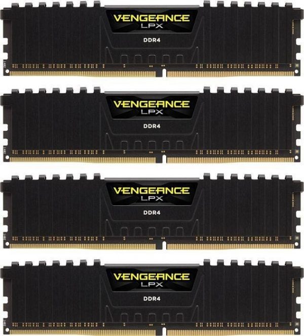 CORSAIR RAM DIMM XMS4 KIT 4x32GB CMK128GX4M4E3200C16, DDR4, 3200MHz, LATENCY 16-20-20-38, 1.35V, VENGEANCE LPX, XMP 2.0, BLACK, LTW. CORSAIR RAM DIMM XMS4 KIT 4x32GB CMK128GX4M4E3200C16 DDR4 3200MHz LATENCY 16 20 20 38 1.35V VENGEANCE LPX XMP 2.0 BLACK LTW. 1