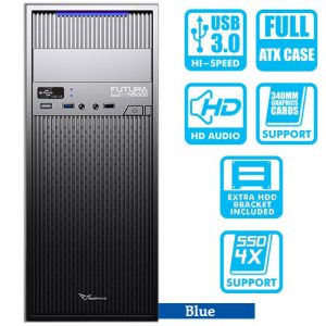 ALCATROZ PC CASE WITH PSU 450W FUTURA BLUE PRO N5000