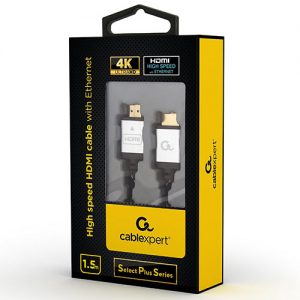 CABLEXPERT 4K HIGH SPEED HDMI CABLE WITH ETHERNET "SELECT PLUS SERIES" 1