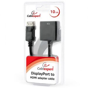 CABLEXPERT DISPLAYPORT TO HDMI ADAPTER CABLE BLACK BLISTER
