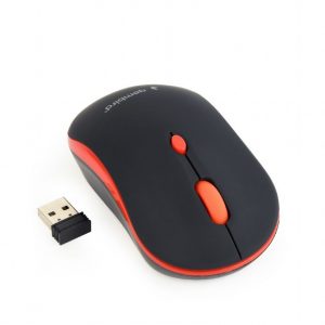 GEMBIRD WIRELESS OPTICAL MOUSE BLACK/RED
