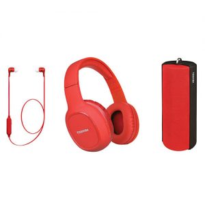 TOSHIBA AUDIO WIRELESS 3 IN 1 COMBO PACK RED