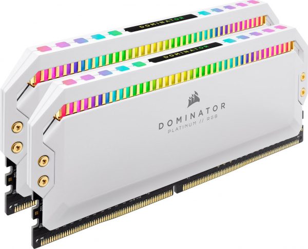CORSAIR RAM DIMM XMS4 KIT 2x8GB CMT16GX4M2C3200C16W, DDR4, 3200MHz, LATENCY 16-18-18-36, 1.35V, DOMINATOR PLATINUM RGB, XMP 2.0, RGB LED, WHITE, LTW. CORSAIR RAM DIMM XMS4 KIT 2x8GB CMT16GX4M2C3200C16W DDR4 3200MHz LATENCY 16 18 18 36 1.35V DOMINATOR PLATINUM RGB XMP 2.0 RGB LED WHITE LTW. 1