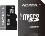 Το καλάθι μου ADATA SDHC MICRO 32GB PREMIER AUSDH32GUICL10 RA1 CLASS 10 UHS 1 SD ADAPTER 5YW. 1