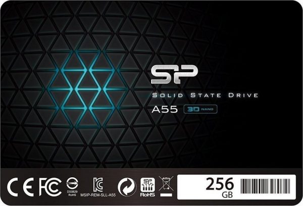 SILICON POWER SSD 2.5" 256GB ACE A55, SATA3, READ 560MB/s, WRITE 530MB/s, 3YW. SILICON POWER SSD 2.5 256GB ACE A55 SATA3 READ 560MBs WRITE 530MBs 3YW. 1