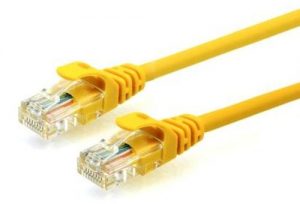 Καλώδιο Δικτύου UTP Cable CAT5e 0.5m Κίτρινο (Ασυσκεύαστο)
