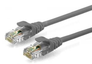 Καλώδιο Δικτύου UTP Cable CAT5e 1m Γκρί (Ασυσκεύαστο)