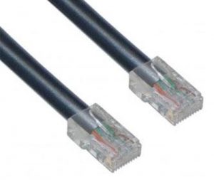 Καλώδιο Δικτύου UTP Cable CAT5e 1m Μαύρο (Ασυσκεύαστο)