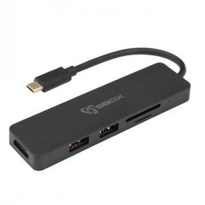 SBOX 5IN1 ADAPTER USB TYPE-C TO HDMI/USB-3.0/SD+TF
