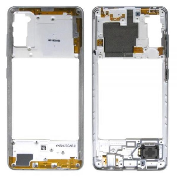 Middle Plate Samsung A415F Galaxy A41 White (Original) Γνήσιο Μεσαίο Πλαίσιο Samsung A415F Galaxy A41 Λευκό 1
