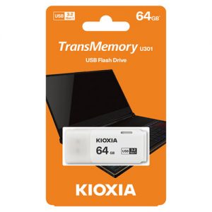 KIOXIA USB 3.0 FLASH STICK 64GB HAYABUSA WHITE U301