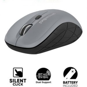 ALCATROZ BLUETOOTH 3.0/WIRELESS MOUSE DUO 3 SILENT GRAY