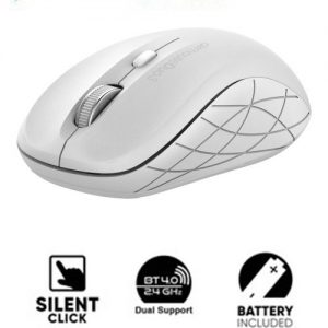 ALCATROZ BLUETOOTH 3.0/WIRELESS MOUSE DUO 3 SILENT WHITE