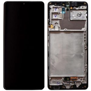 LCD with Touch Screen & Front Cover Samsung A426B Galaxy A42 Black (Original)