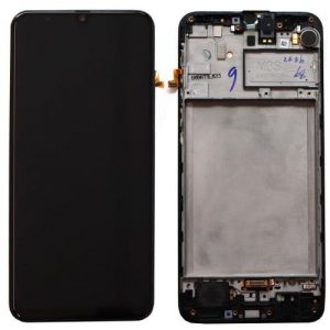 LCD with Touch Screen & Front Cover Samsung M215F Galaxy M21 Black (Original)