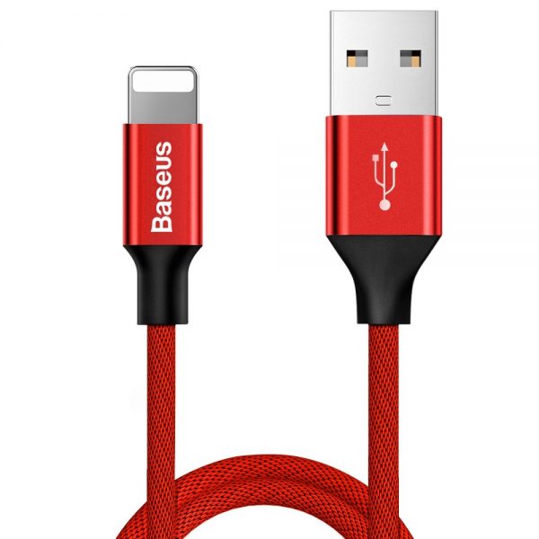 BASEUS cable Yiven  for iPhone Lightning 8-pin 2A 1.2m red CALYW-09