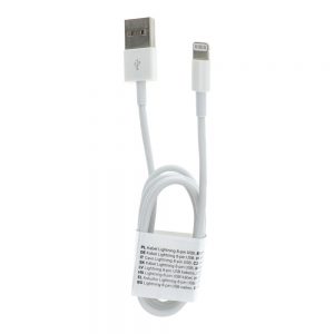 Cable USB for iPhone Lightning 8-pin 1 meter white C601