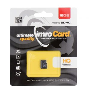 Memory Card Imro microSD 16GB without adapter SD