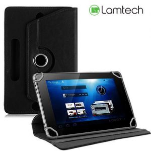 LAMTECH BLACK UNIVERSAL 10.1 TABLET CASE WITH 360 ROTATION