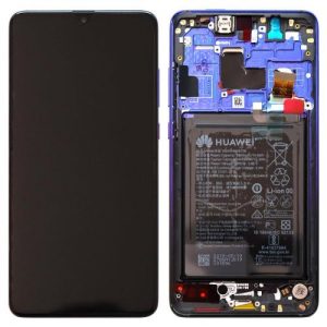 LCD with Middle Plate and Battery Huawei Mate 20 Twilight (Original)