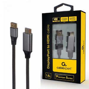 CABLEXPERT DISPLAYPORT TO HDMI CABLE PREMIUM SERIES 4K 1