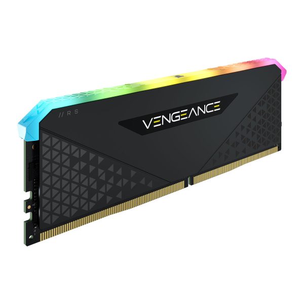 CORSAIR RAM DIMM XMS4 16GB CMG16GX4M1E3200C16, DDR4, 3200MHz, LATENCY 16-20-20-38, 1.35V, VENGEANCE RGB RS, XMP 2.0, RGB LED, BLACK, LTW.