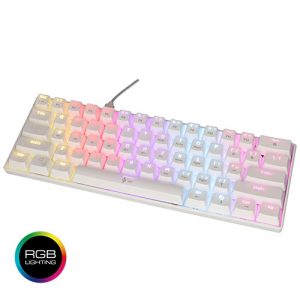 LGP RGB MECHANICAL GAMING KEYBOARD BLUE SWITCH WHITE WITH TYPE-C PORT "PLUTO"