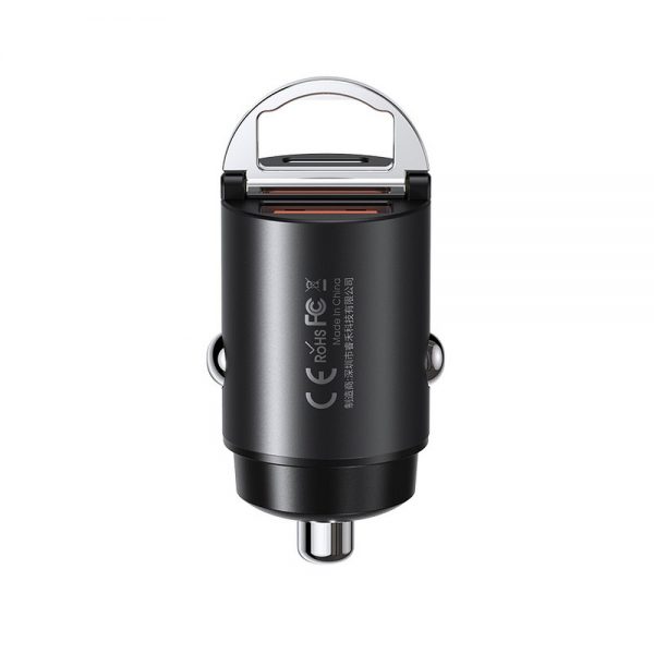 REMAX car charger Type C + USB Quick Charger 30W 4.8A RCC110 MINI black