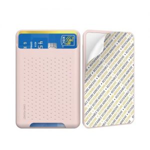 Silicon Card Pocket AhaStyle PT133-S for Smartphones Pink