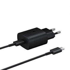 Travel Fast Charger Samsung EP-TA800 with USB C 25W 3A & USB C 5V-11V 3.0A 25W Cable Black (Bulk)