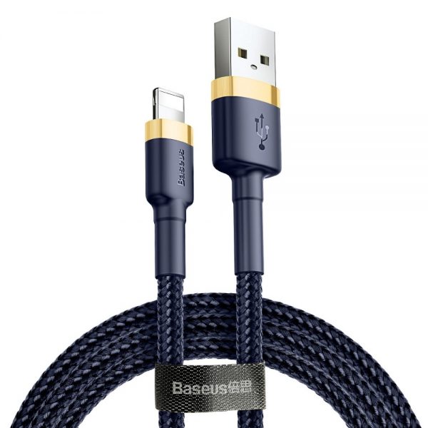 BASEUS cafule Cable USB For lightning 1.5A 2M Gold-Blue CALKLF-CV3