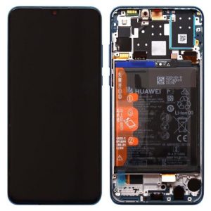 LCD with Middle Plate & Battery Huawei P30 Lite New Edition (2020) Blue (Original)