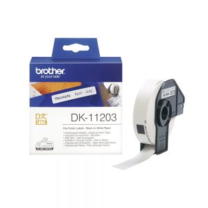Brother DK-11203 Label Roll – Black on White