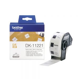 Brother DK-11221 Label Roll – Black on White