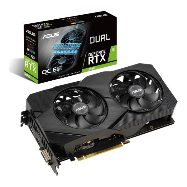 ASUS VGA DUAL-RTX2060-O6G-EVO, 6GB ,GDDR6 207 07 ASV2060DE 1