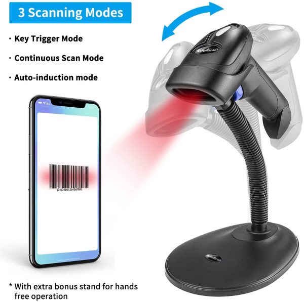 4G WIRELESS QR BARCODE 2D SCANNER WITH STAND