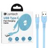 LAMTECH TYPE-C FLAT CHARGING CABLE 1M BLUE