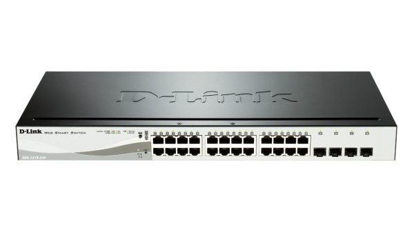 D-LINK Switch DGS-1210-24P, 24 Gbit Ports / 12 POE Ports 97 50 DGS121024P 1