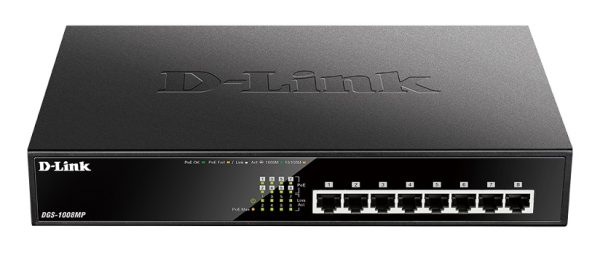 D-LINK DGS-1008MP 8-port 10/100/1000Mbps 8 PoE Port 97 50 DLSG1008MP 1