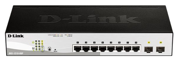 D-LINK DGS-1210-08P Desktop PoE Smart Switch 97 50 DLSG128P 1