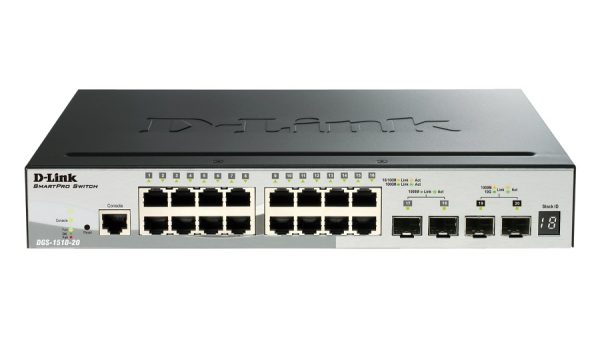 D-LINK Switch DGS-1510-20, 16-Port 10/100/1000 Mbps, 4-port SFP 97 50 DLSG1524 1