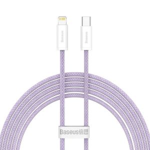 BASEUS cable Type C to Apple Lightning 8-pin PD20W Power Delivery Dynamic Series CALD000105 1m purple