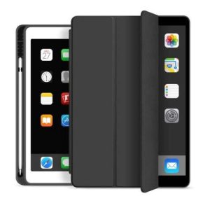 Flip Smart Case inos Apple iPad 10.2 2019 / 2020 / 2021 with TPU Back Cover & SC Pen Black